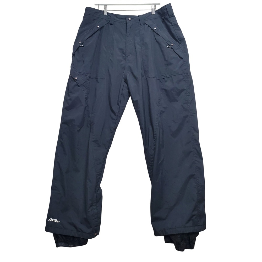 Section Snowboard Pants‎ Mens XL Black Insulated Cargo Ski Winter Outdoor